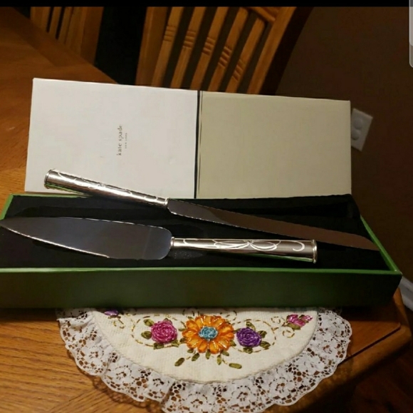kate spade Other - NEW! KATE SPADE/LENOX Dessert Set Silverplate